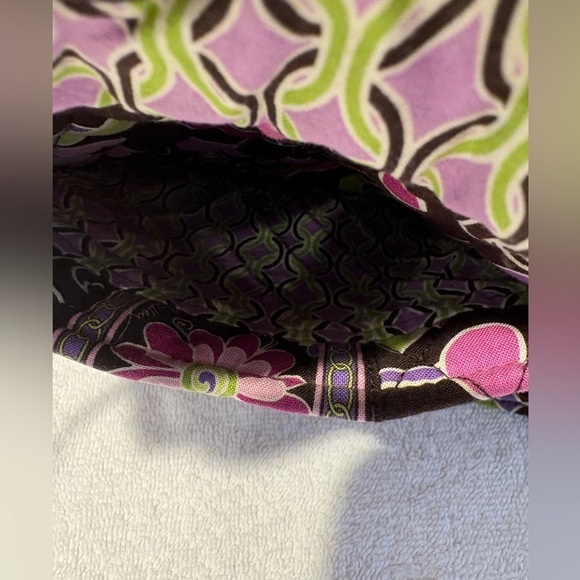 Vera Bradley Purple Punch Crossbody Bag - Floral Print, Adjustable Strap - Picture 5 of 11